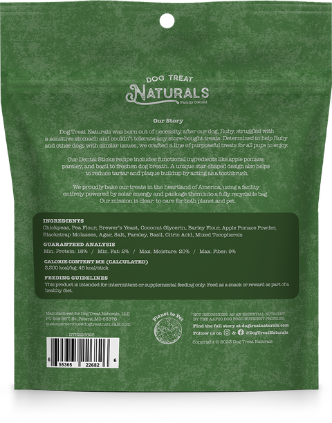 Chickpea & Basil Dental Sticks