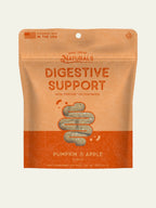 Front of Dog Treat Naturals Digestive Support Postbiotic Dog Treats bag, Pumpkin & Apple flavor