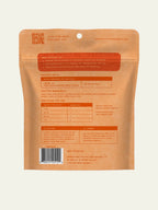 Back of Dog Treat Naturals Digestive Support Postbiotic Dog Treats bag showing ingredients and feeding guidelines