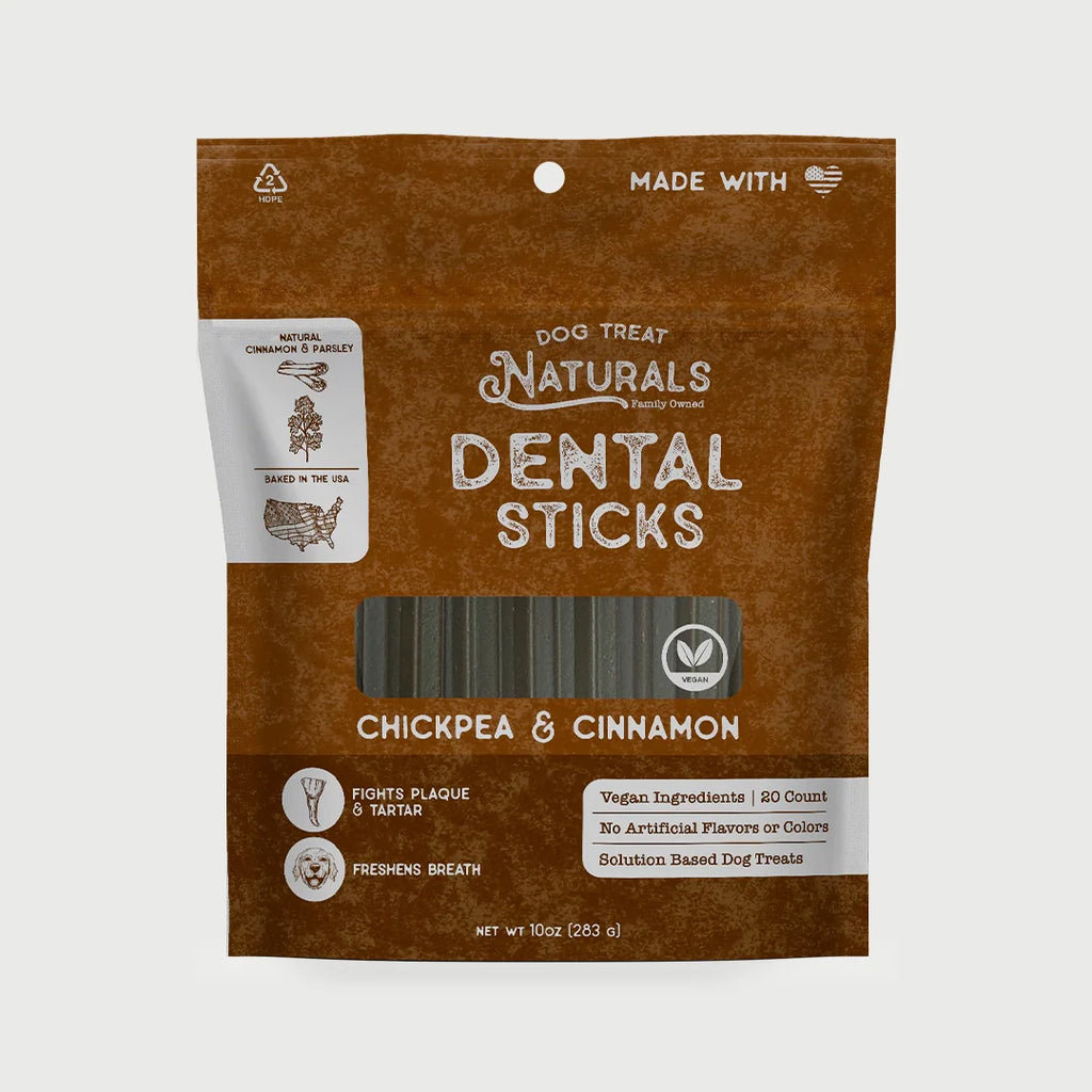 Chickpea & Cinnamon Dental Sticks 10oz bag front