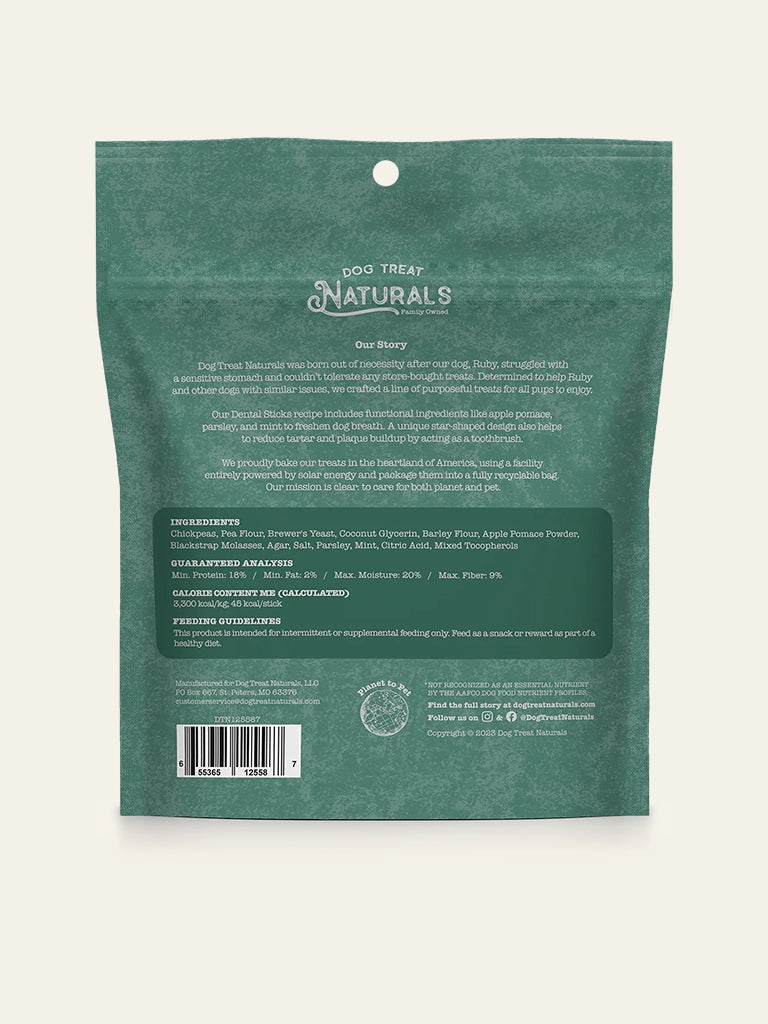 Chickpea & Mint Dental Sticks