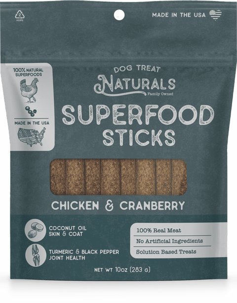 Chicken & Cranberry Superfood Sticks, 10oz