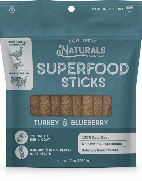 Turkey & Blueberry Superfood Sticks, 10oz