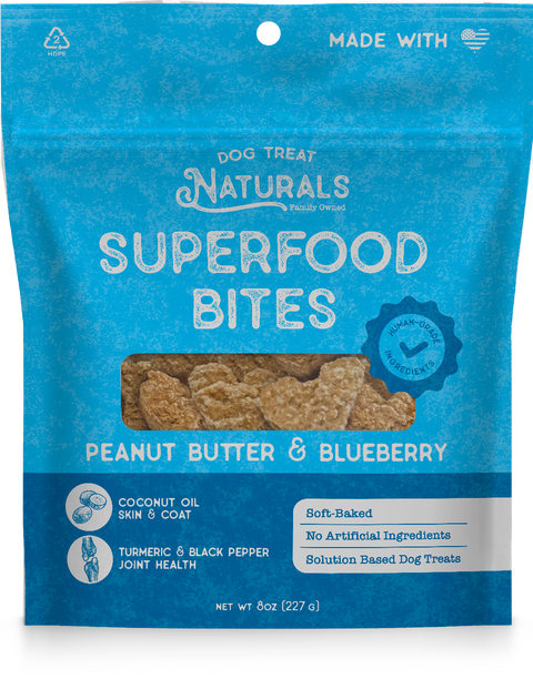 Peanut Butter & Blueberry Superfood Bites