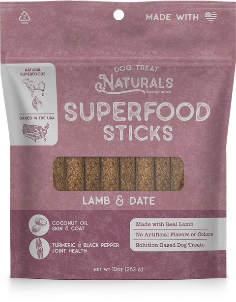 Lamb & Date Superfood Sticks, 10oz