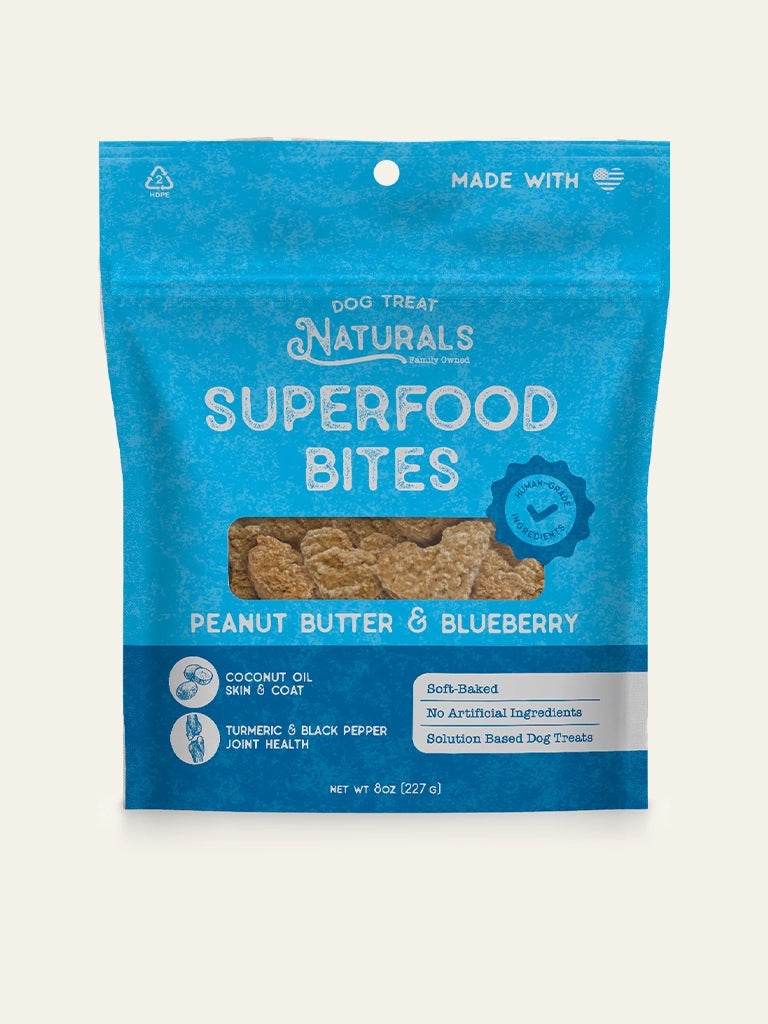 Peanut Butter & Blueberry Superfood Bites