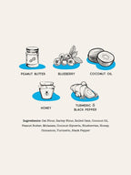 Peanut Butter & Blueberry Superfood Bites