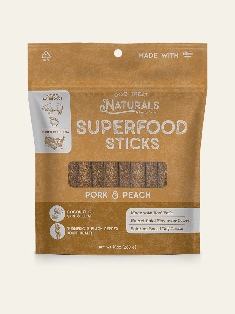 Pork & Peach Superfood Sticks