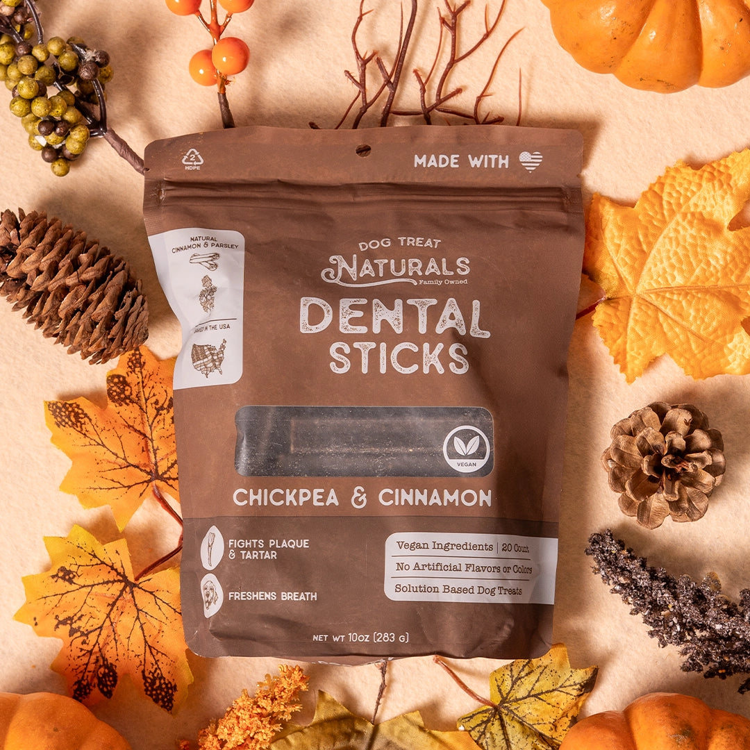 Chickpea & Cinnamon Dental Sticks bag