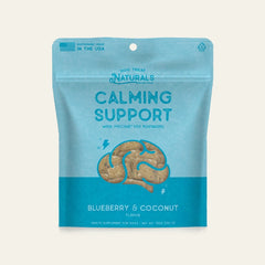 Front of the Calming Support Postbiotic Dog Chews bag from Dog Treat Naturals