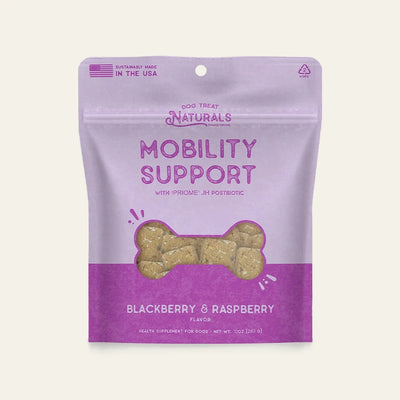 Front of the Mobility Support Postbiotic Dog Chews bag from Dog Treat Naturals
