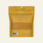 Back of the Peanut Butter & Banana Superfood Bites bag showing feeding guidelines