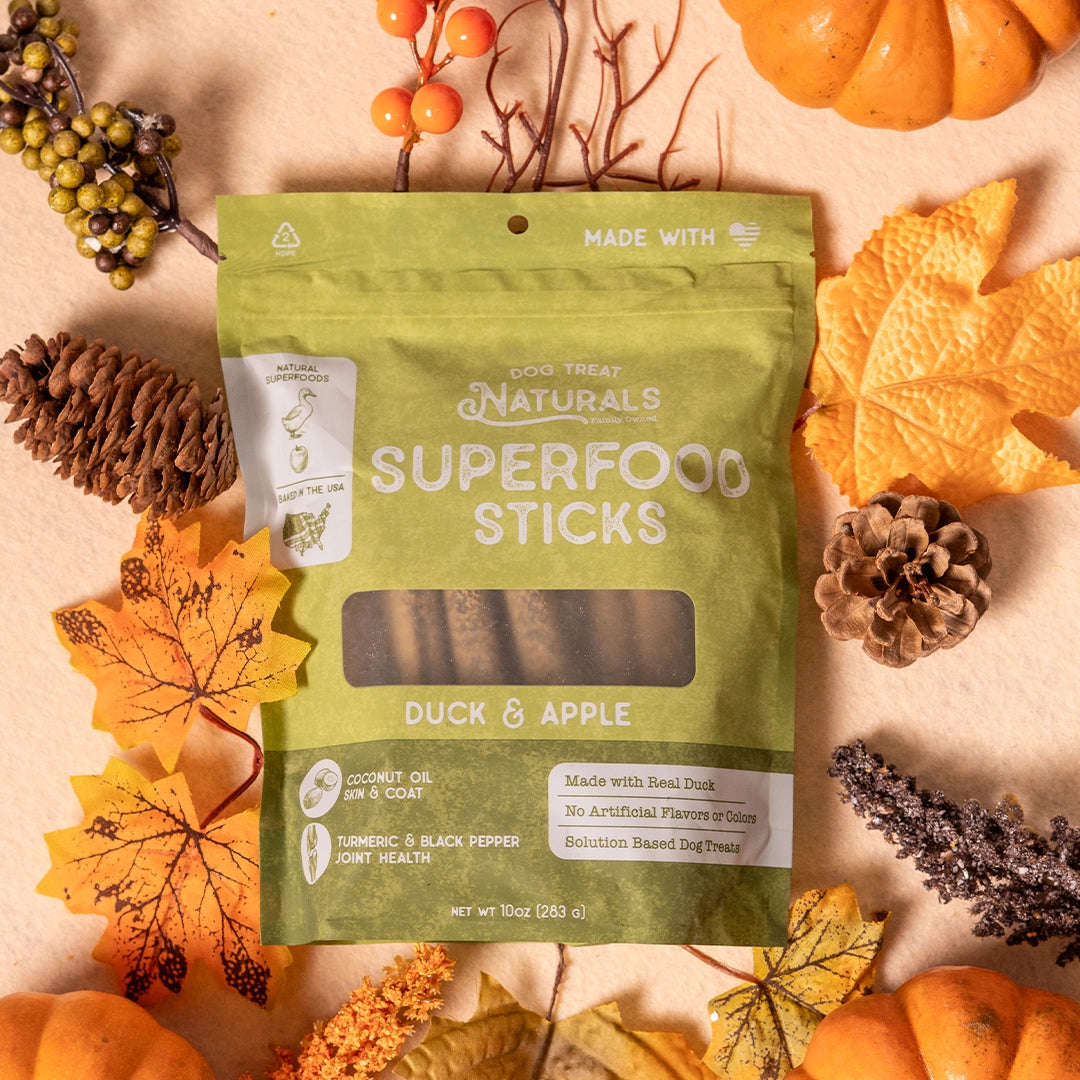 Duck & Apple Superfood Sticks bag