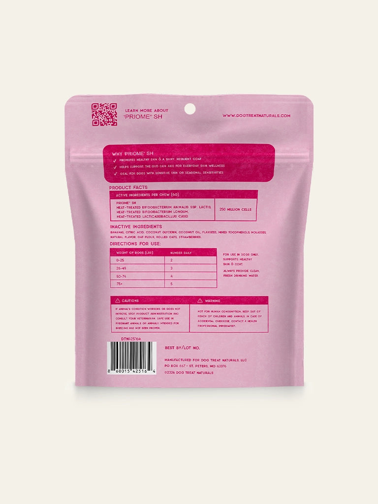 Skin Support Postbiotic Dog Treats